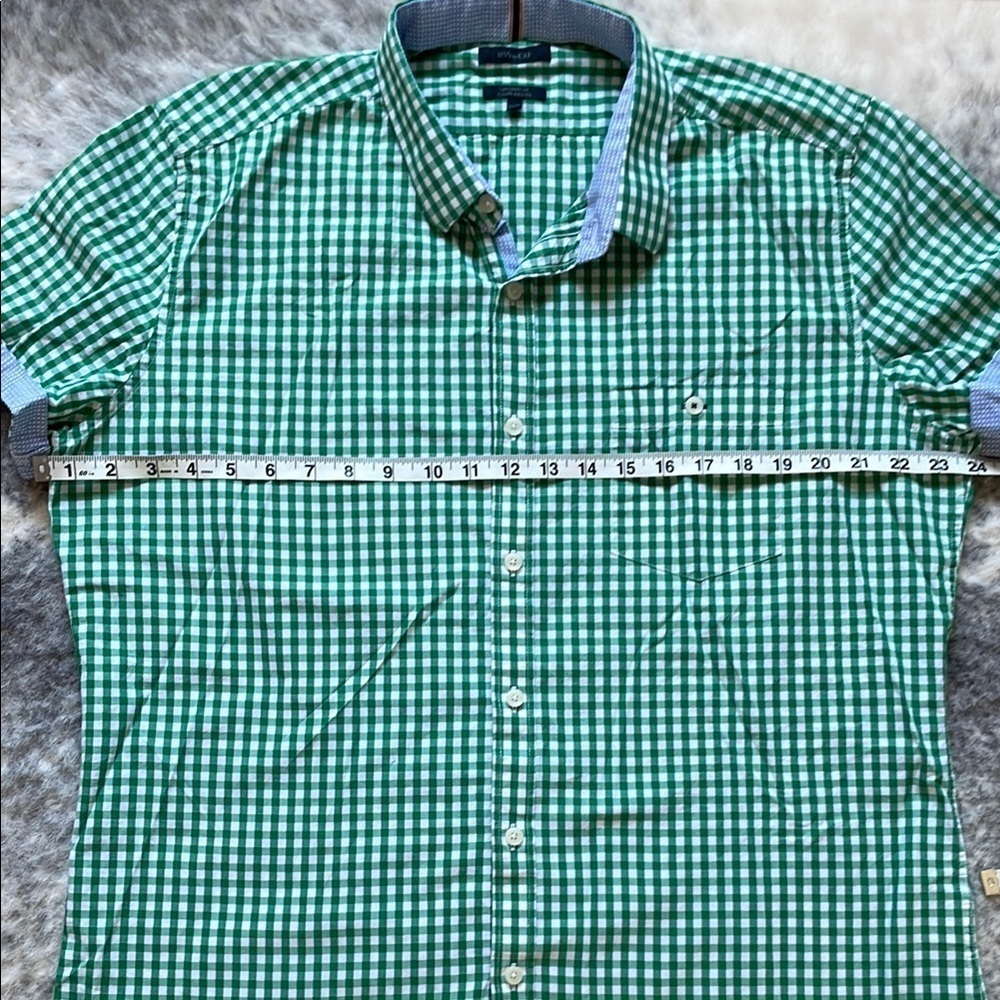 Green Checkered Men's Shirt - Picture 6 of 11